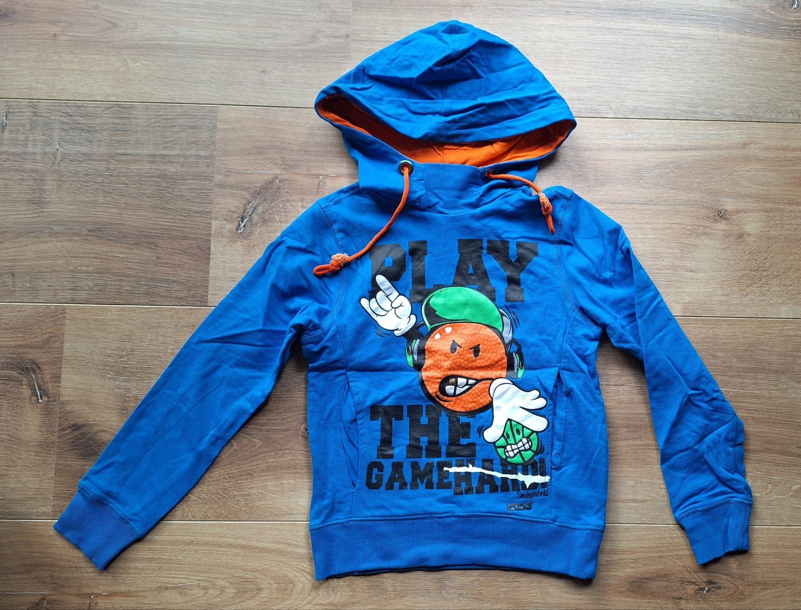 Blauwe hoodie met print - Coolcat, Gebruikt, Trui of Vest, Coolcat, Ophalen of Verzenden