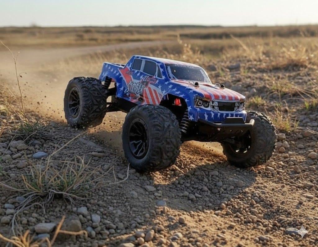 Striker RC US Monster Truck: Ultieme Off-Road Power!, Auto offroad, Rolisa25@gmail.com, Nieuw, Ophalen of Verzenden