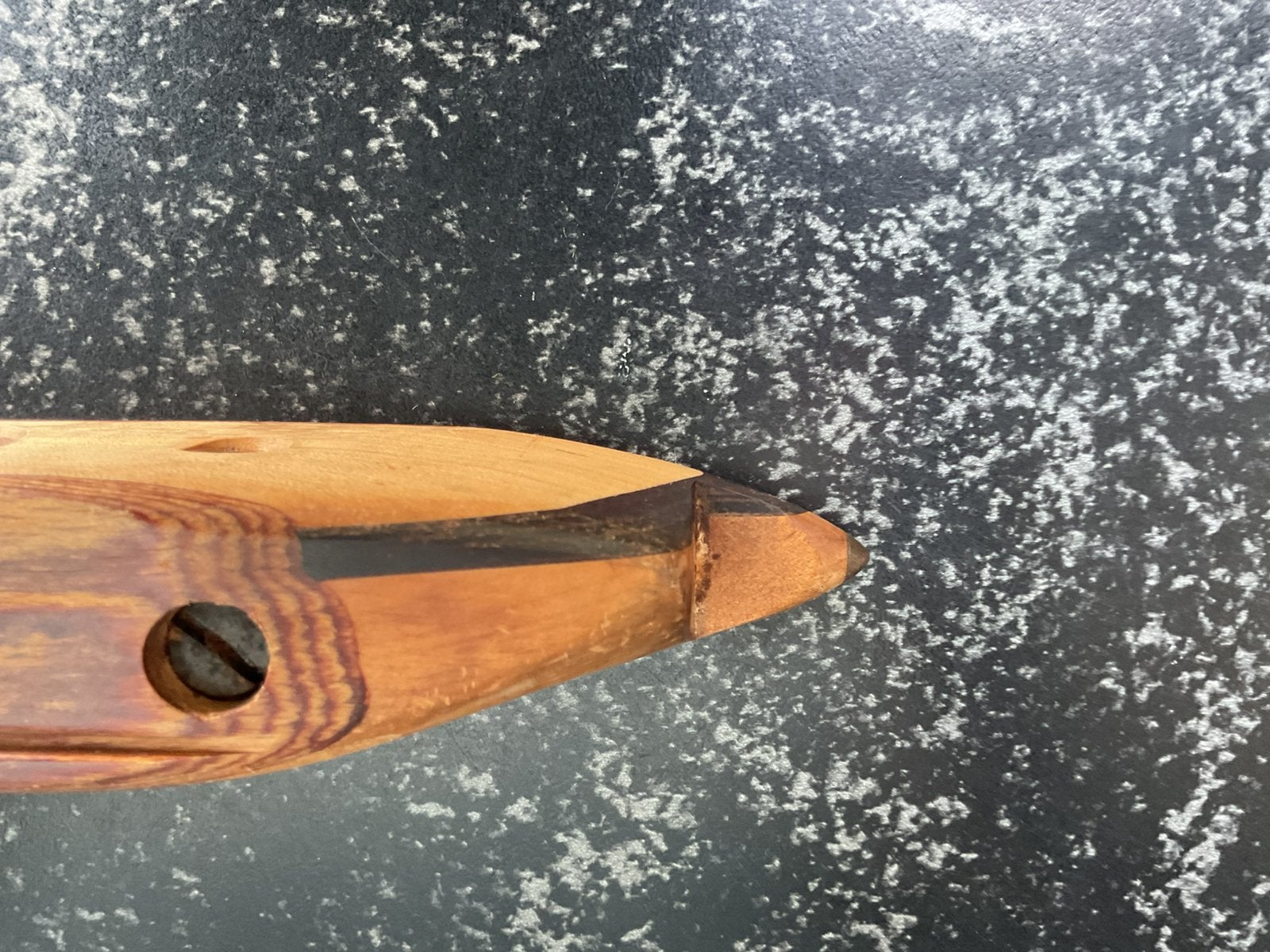 Prachtige oude schietspoel weefgetouw 47 cm – compleet, Ophalen