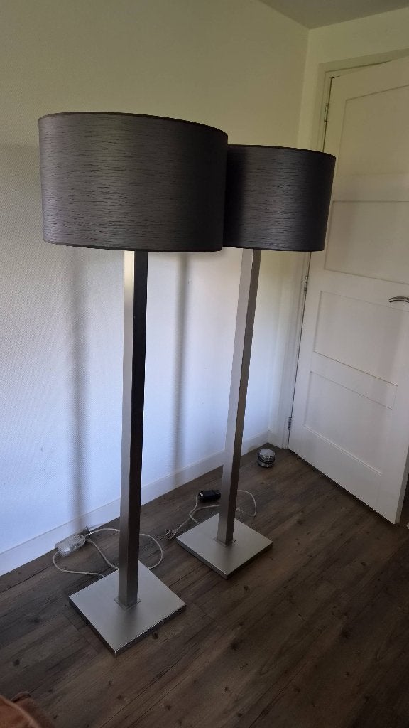 Vloerlamp 160cm, Ophalen, E27 (groot), Zo goed als nieuw, Metaal