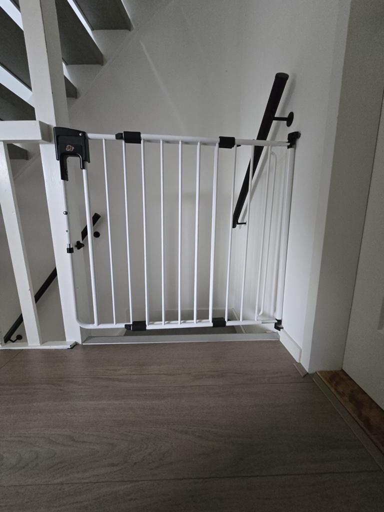 A3 SafetyDoor Traphek Wit, Kinderen en Baby's, Traphekjes, Ophalen, 100 tot 115 cm, Zo goed als nieuw, Klemhekje