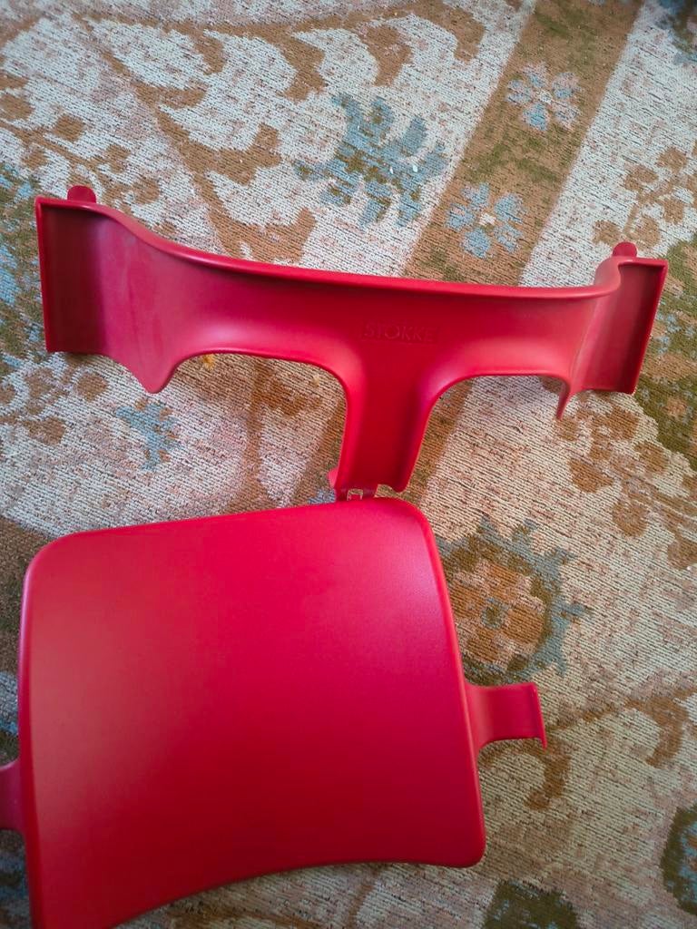 Stokke Tripp Trapp rugleuning en stoelverkleiner rood, Ophalen