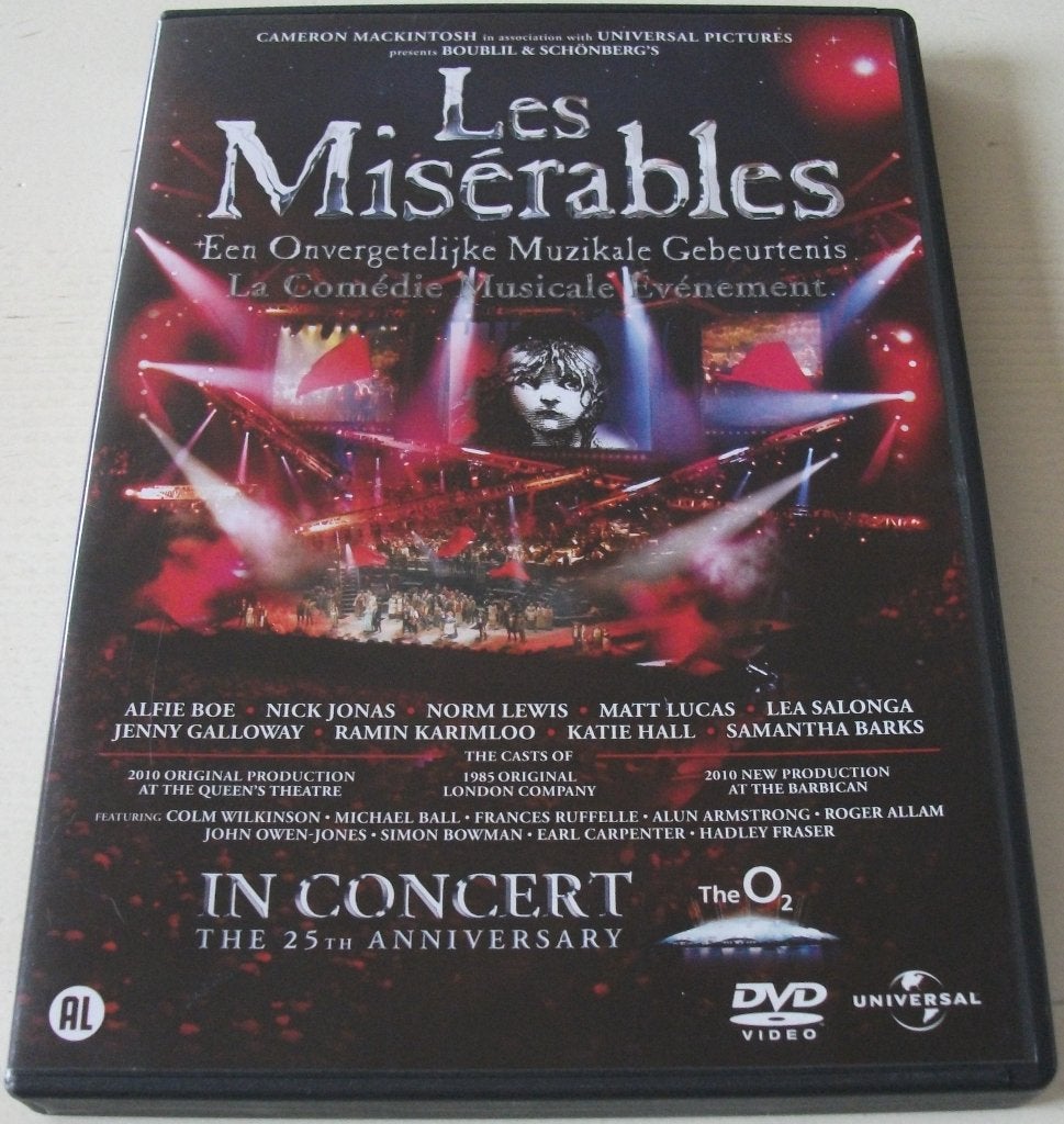 Dvd *** LES MISÉRABLES *** In Concert The 25th Anniversary, Alle leeftijden, Ophalen of Verzenden, Zo goed als nieuw
