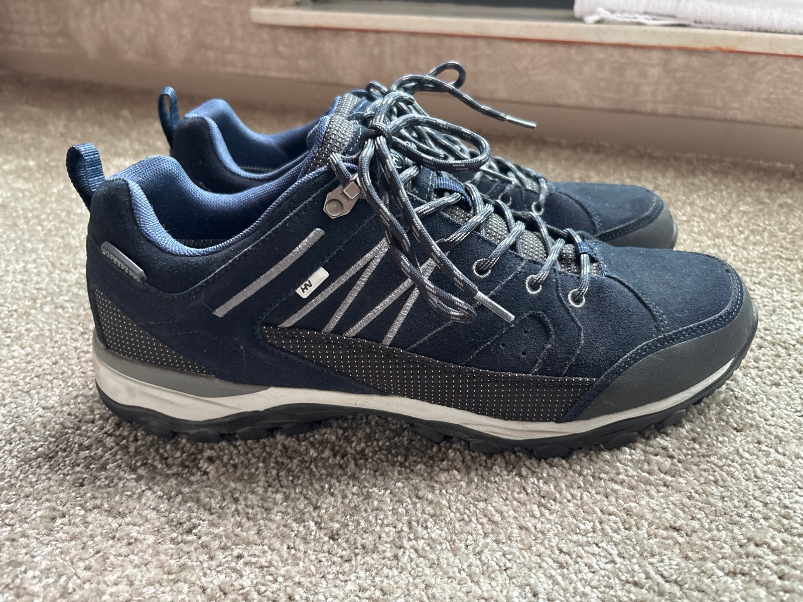 HVL Human Nature wandelschoenen - Maat 47, Blauw, Ophalen of Verzenden, Zo goed als nieuw, Wandelschoenen of Bergschoenen