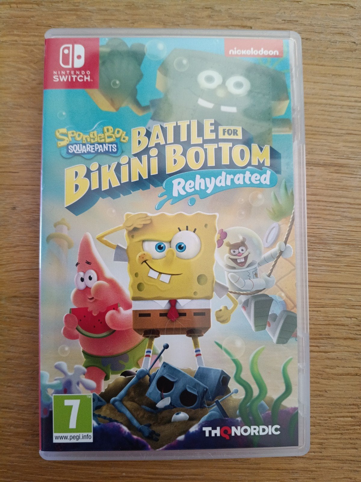 SpongeBob Battle for Bikini Bottom Rehydrated-Nintendo Swi, Spelcomputers en Games, Spelcomputers | Nintendo Switch, Zo goed als nieuw