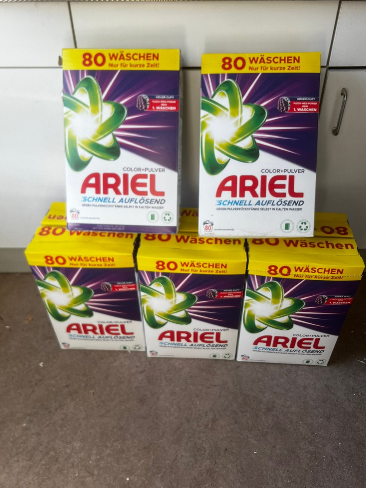 Ariel Color+Poeder Wasmiddel - 80 Wasbeurten, 4 tot 6 kg, Ophalen of Verzenden, Nieuw