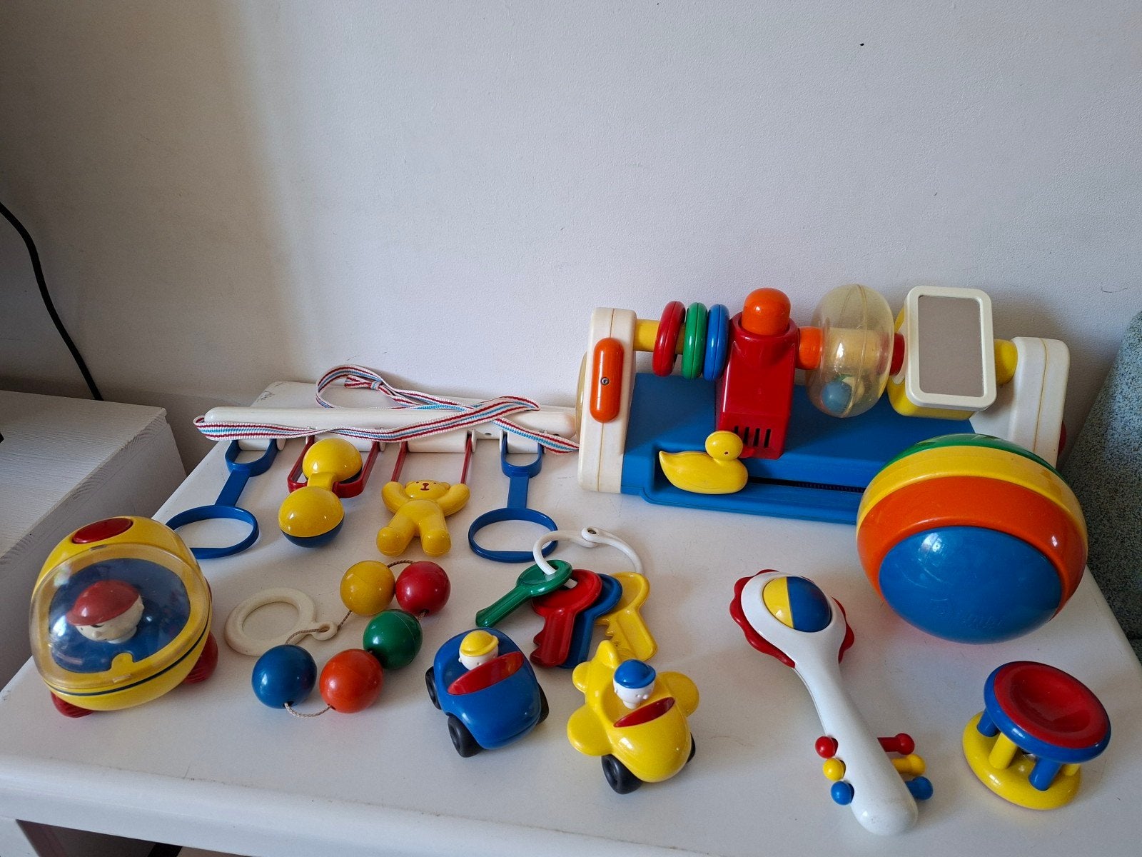 Ambi Toys Baby Speelgoed Set 10 stuks - Vintage en Kleurrijk, Ophalen of Verzenden, Gebruikt, Overige typen, Met geluid