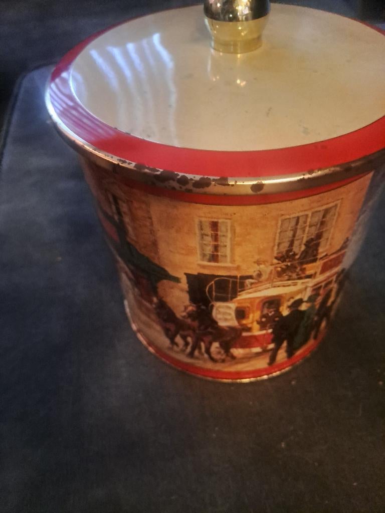 Oud koekblik, Verzamelen, Blikken, Ophalen of Verzenden, Gebruikt, Koek(jes)