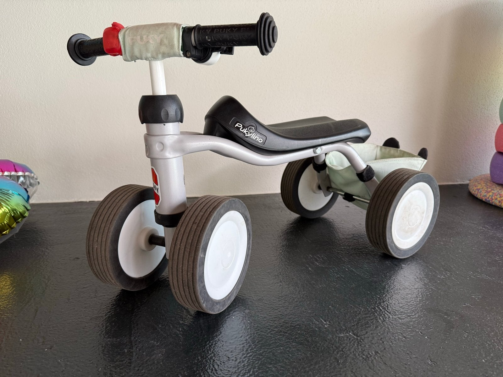 Puky Pukylino loopfiets met mandje, Kinderen en Baby's, Speelgoed | Buiten | Voertuigen en Loopfietsen, Ophalen of Verzenden, Gebruikt