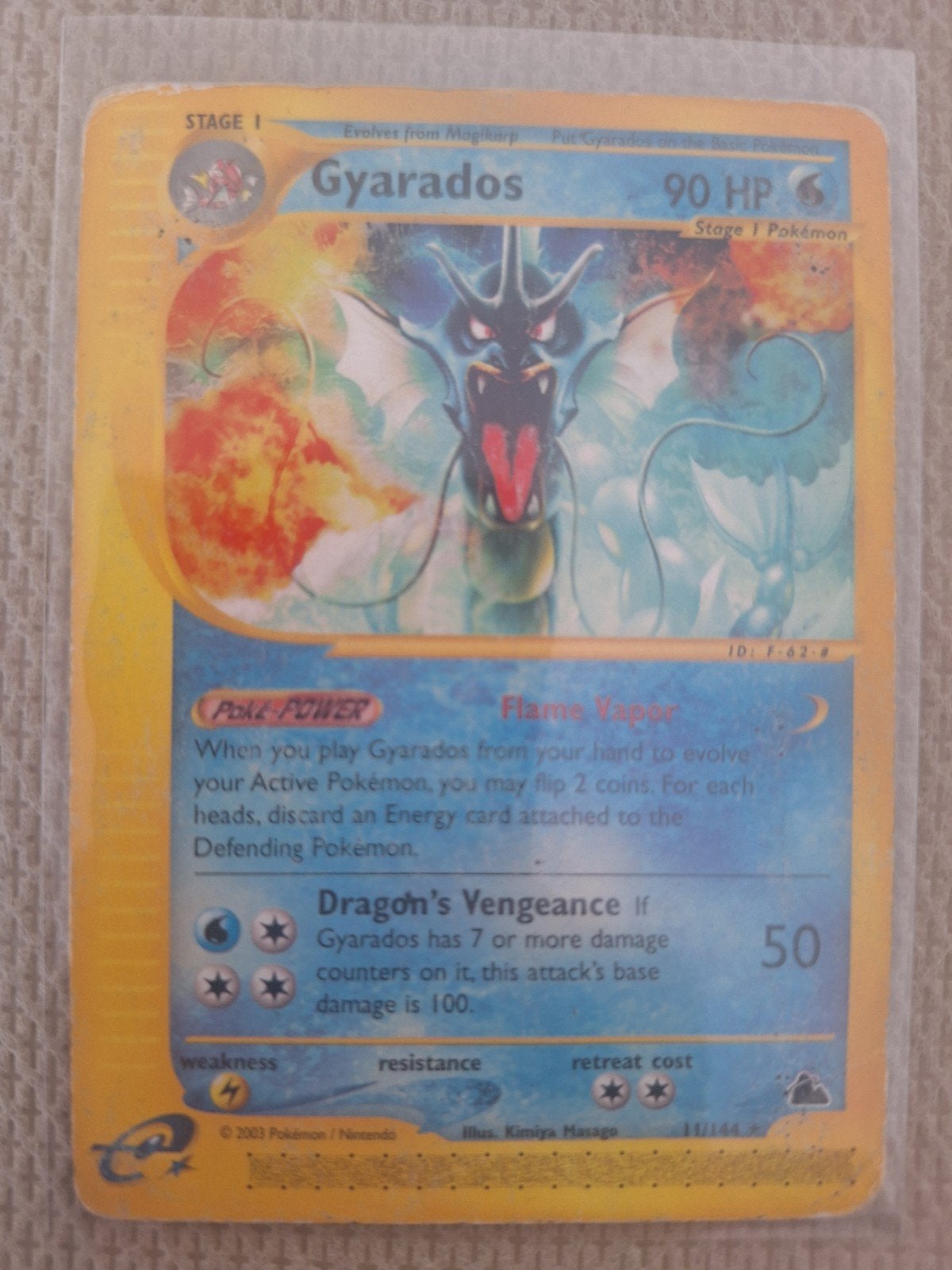 Gyarados Skyridge Pokemon Vintage, Ophalen of Verzenden