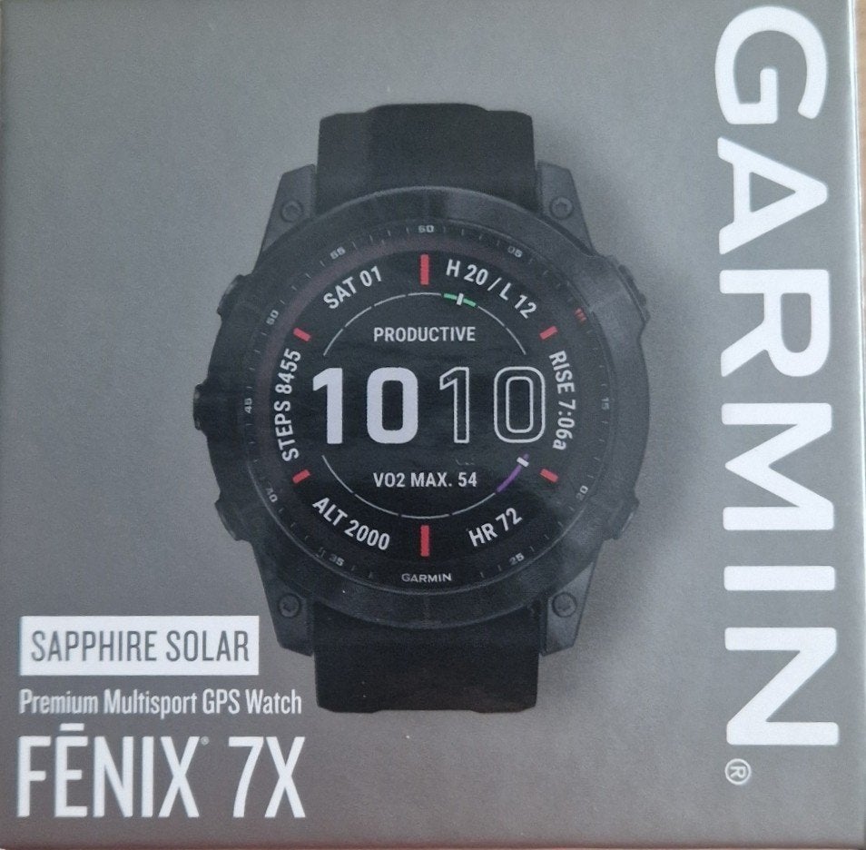 Garmin Fenix 7X Sapphire, Gebruikt, Zwart, Garmin, Ophalen of Verzenden