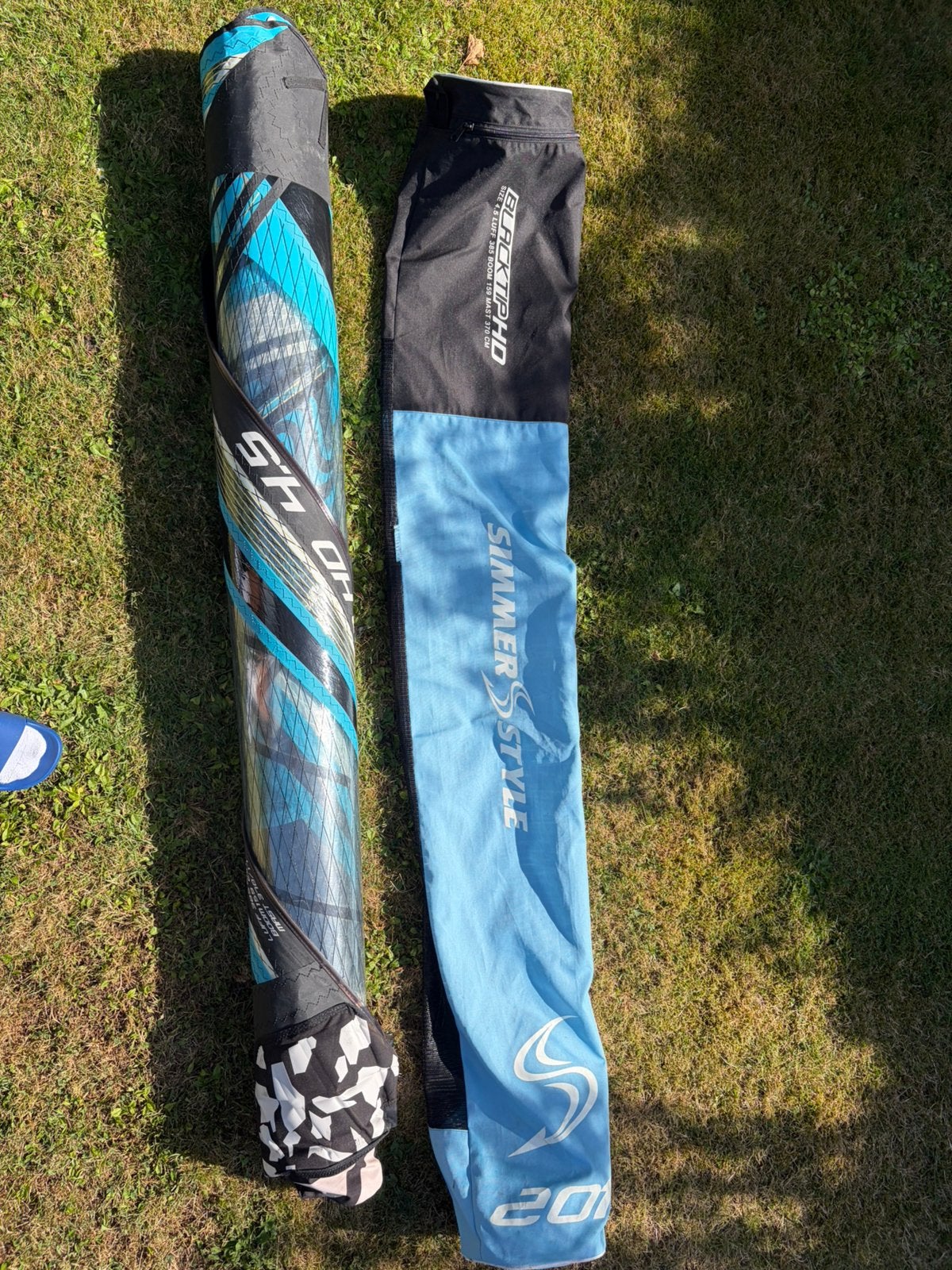 Simmer style Blacktip HD 4.5 wave sail, Ophalen, Met draagtas, 3.5 tot 5 m², Zo goed als nieuw