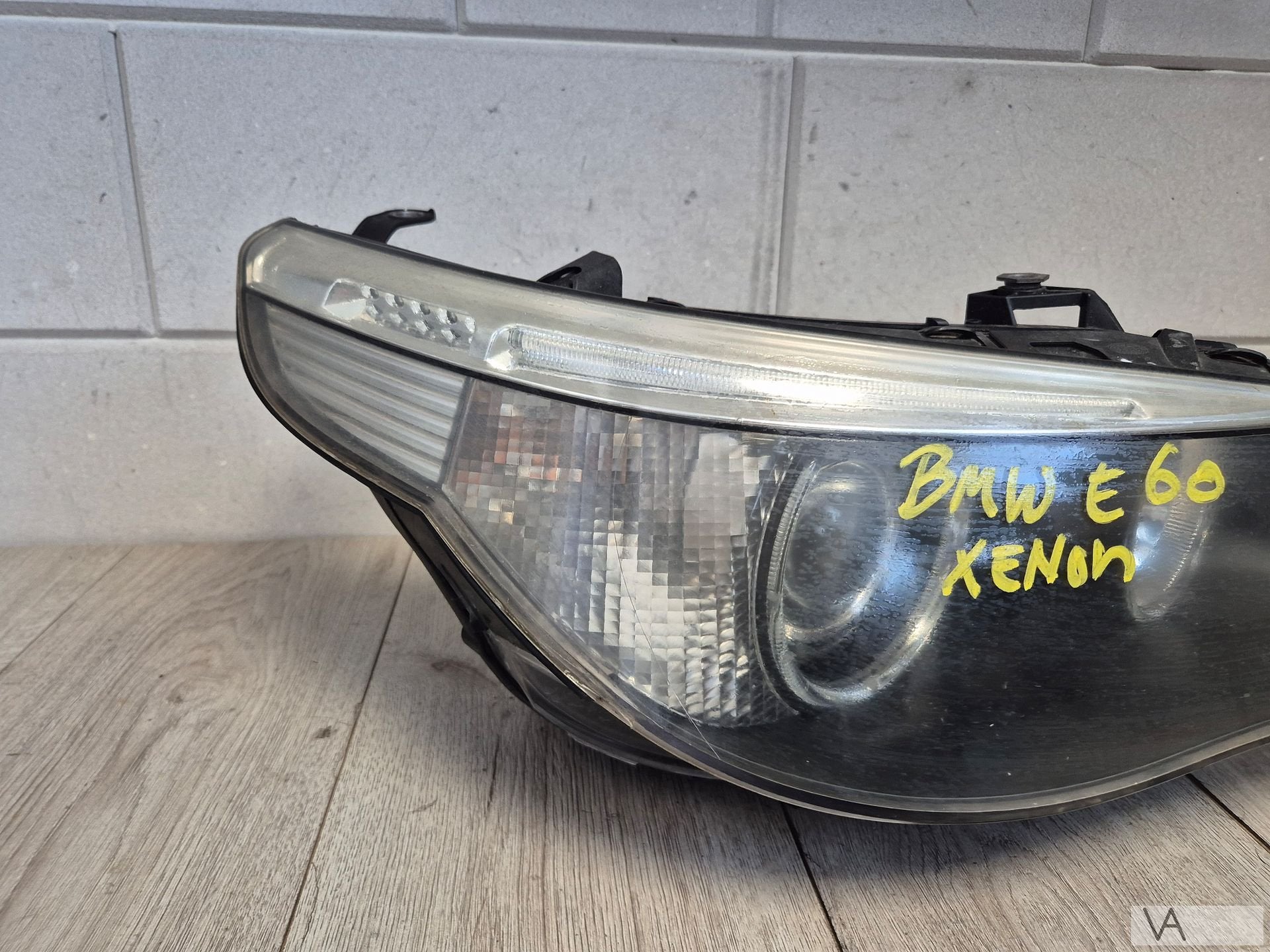 Koplamp rechts xenon met bochtlicht BMW 5 serie E60 05 - 07, Gebruikt, -, -, Ophalen of Verzenden