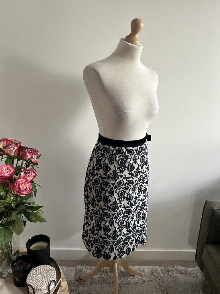 King Louie maat L rozen koker rok 3223, Kleding | Dames, Rokken, Blauw, Maat 42/44 (L), Ophalen of Verzenden, Zo goed als nieuw