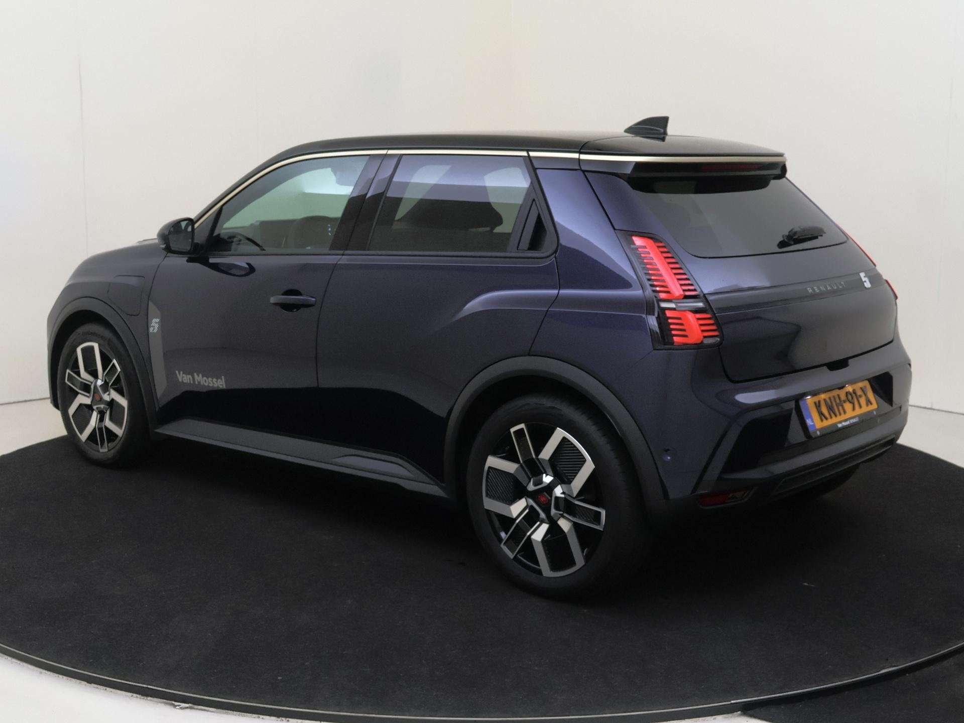 Renault 5 comfort range techno 52 kWh | Harman kardon audio, Auto's, Stof, Blauw, 500 kg, Te koop