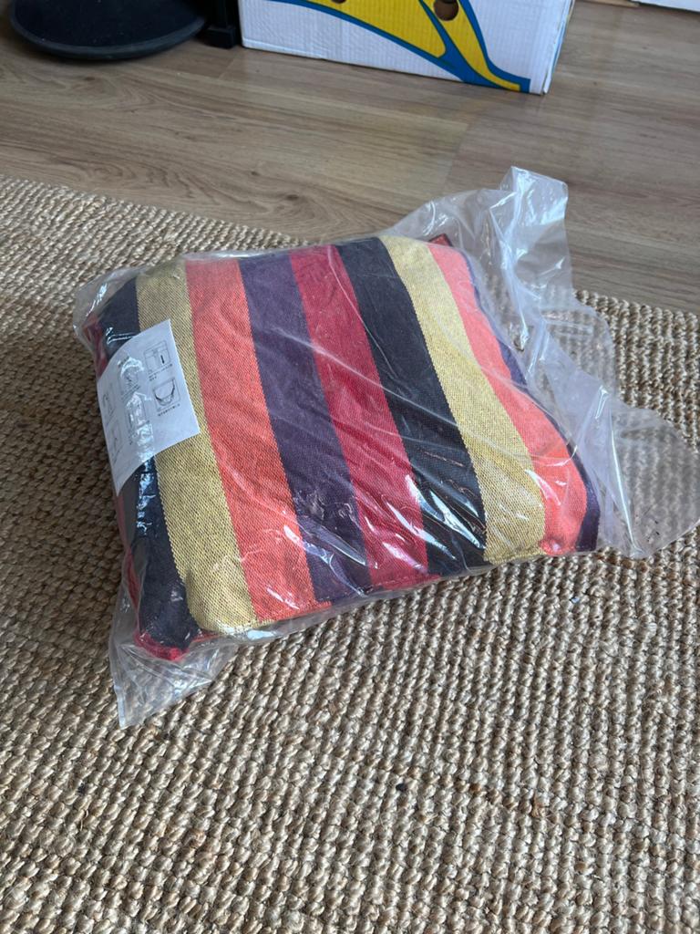 Comfortabele hangstoel, gestreept, nieuw in verpakking, Ophalen of Verzenden, Nieuw, Eenpersoons, Binnen