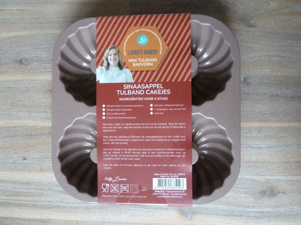 NIEUW mini tulband bakvorm LAURA'S BAKERY, Ophalen, Nieuw, Taarten, Bakvorm