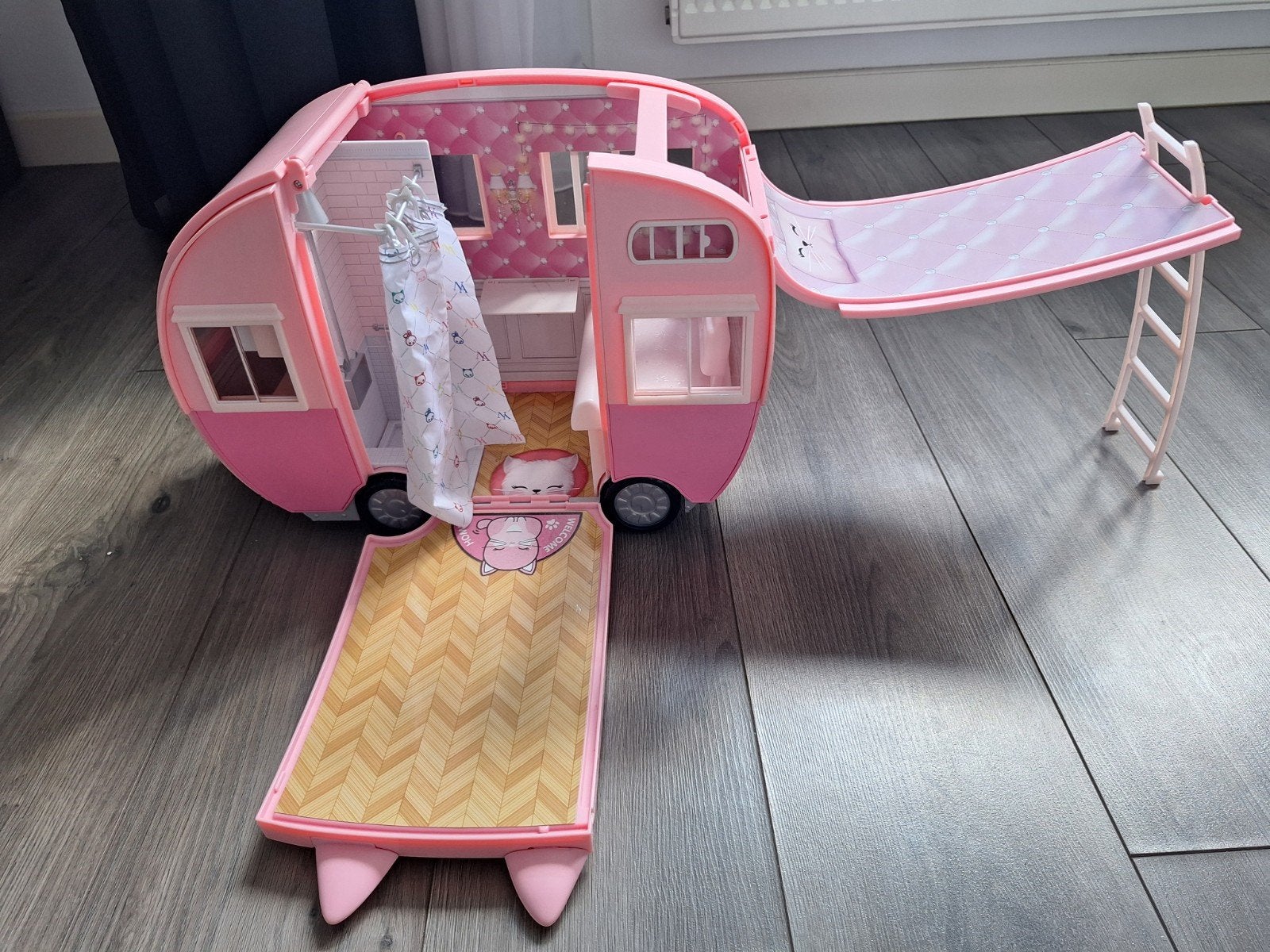 NaNaNa  caravan met auto, Kinderen en Baby's, Speelgoed | Speelgoedvoertuigen, Ophalen of Verzenden