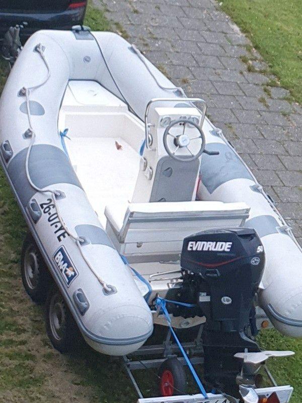 RIB/Rubberboot, Watersport en Boten, Rubberboten, Ophalen, Gebruikt, Buitenboordmotor, Bombard