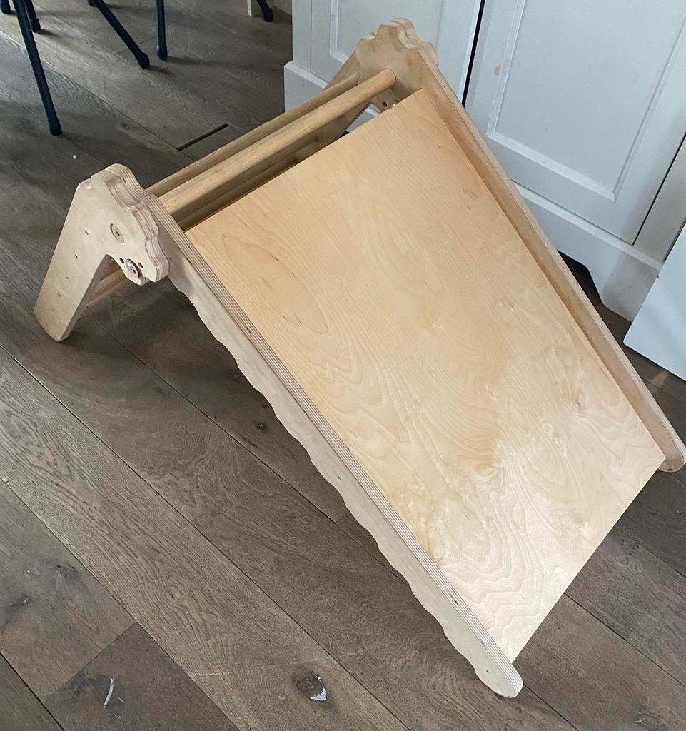 Glijbaan hout, Ophalen, Gebruikt