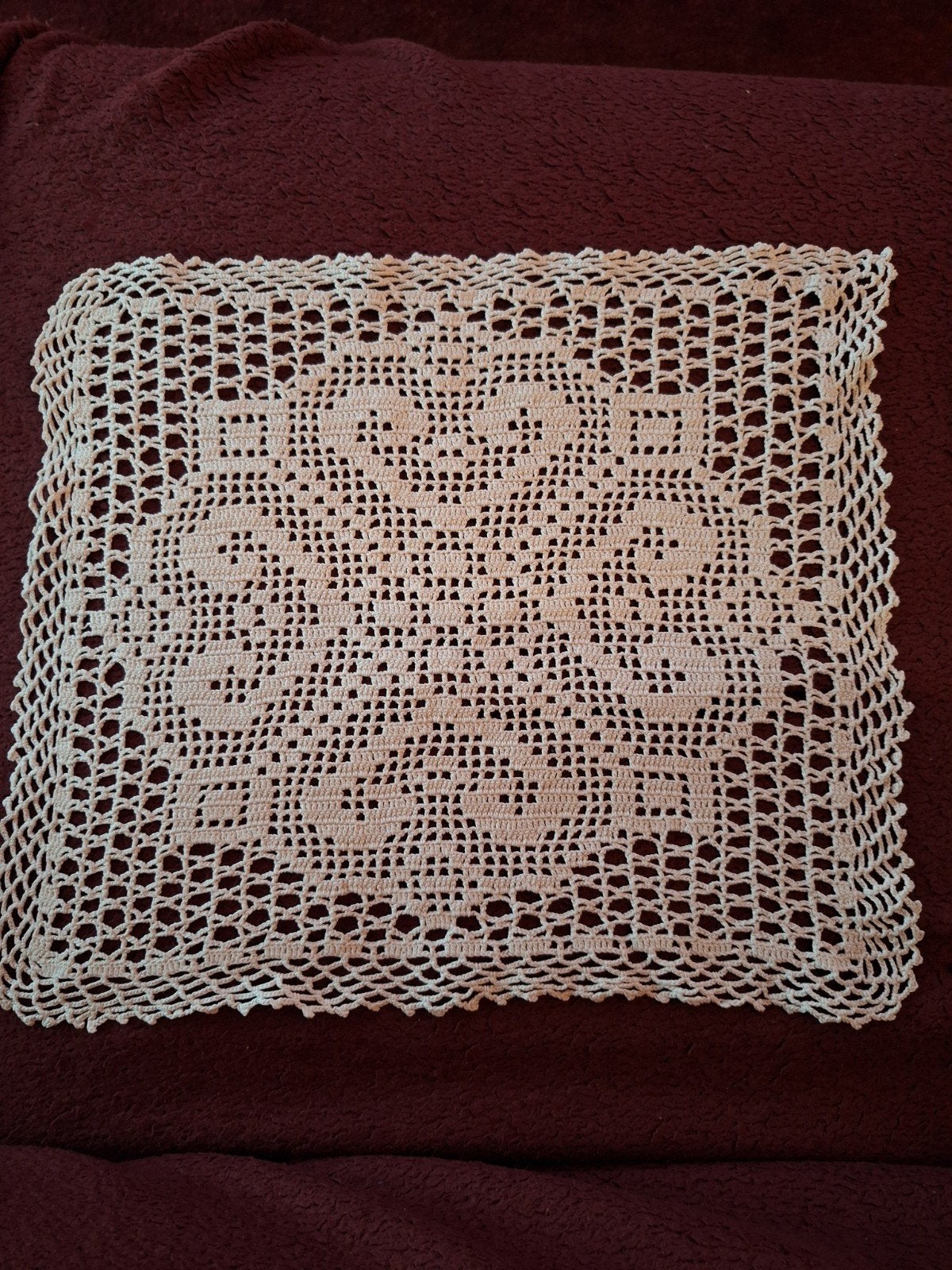 2 handgehaakte katoenen kleedjes uit de jaren '70, Ophalen of Verzenden