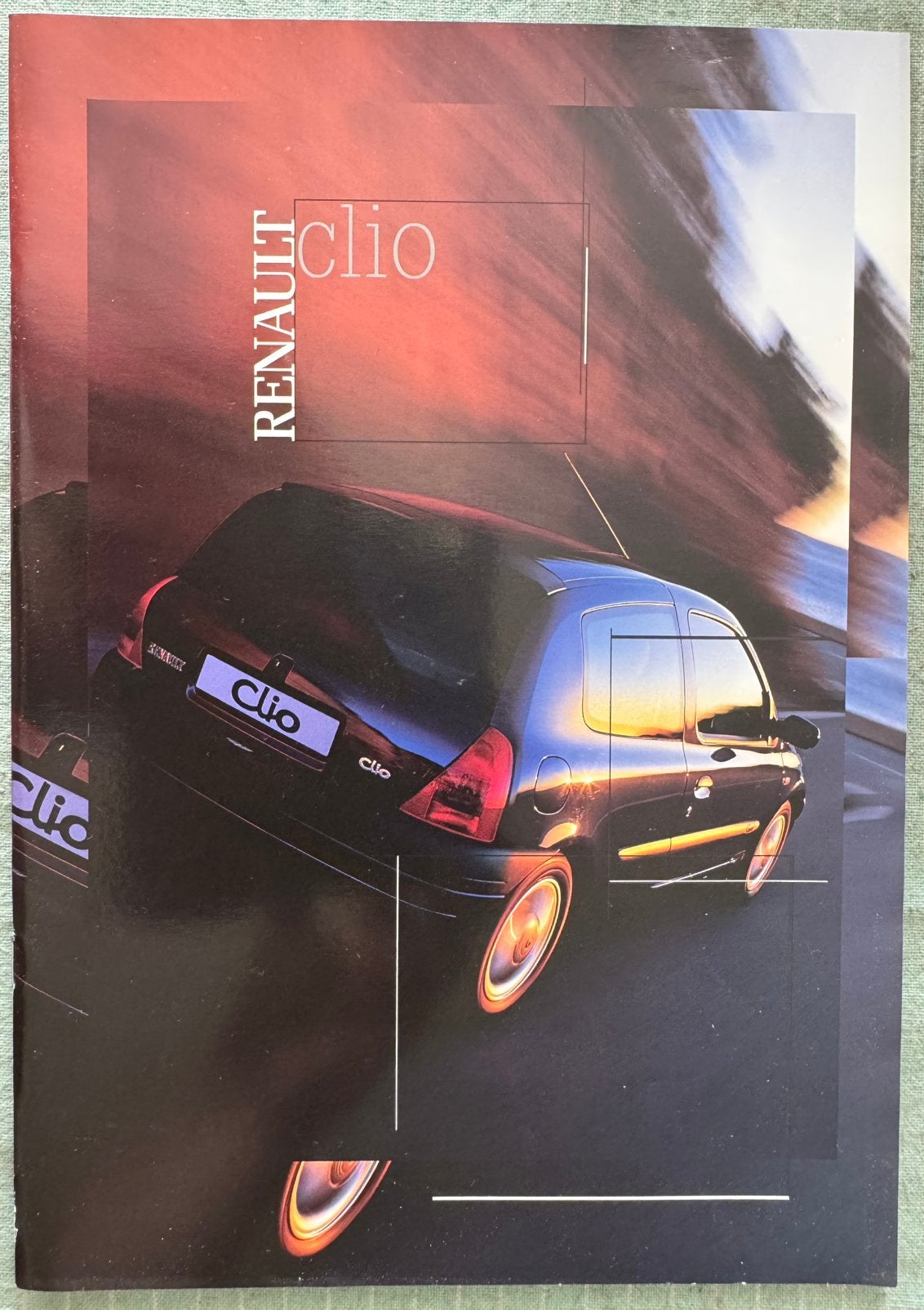 Brochure 2000 Renault Clio, Verzenden, Zo goed als nieuw, Renault