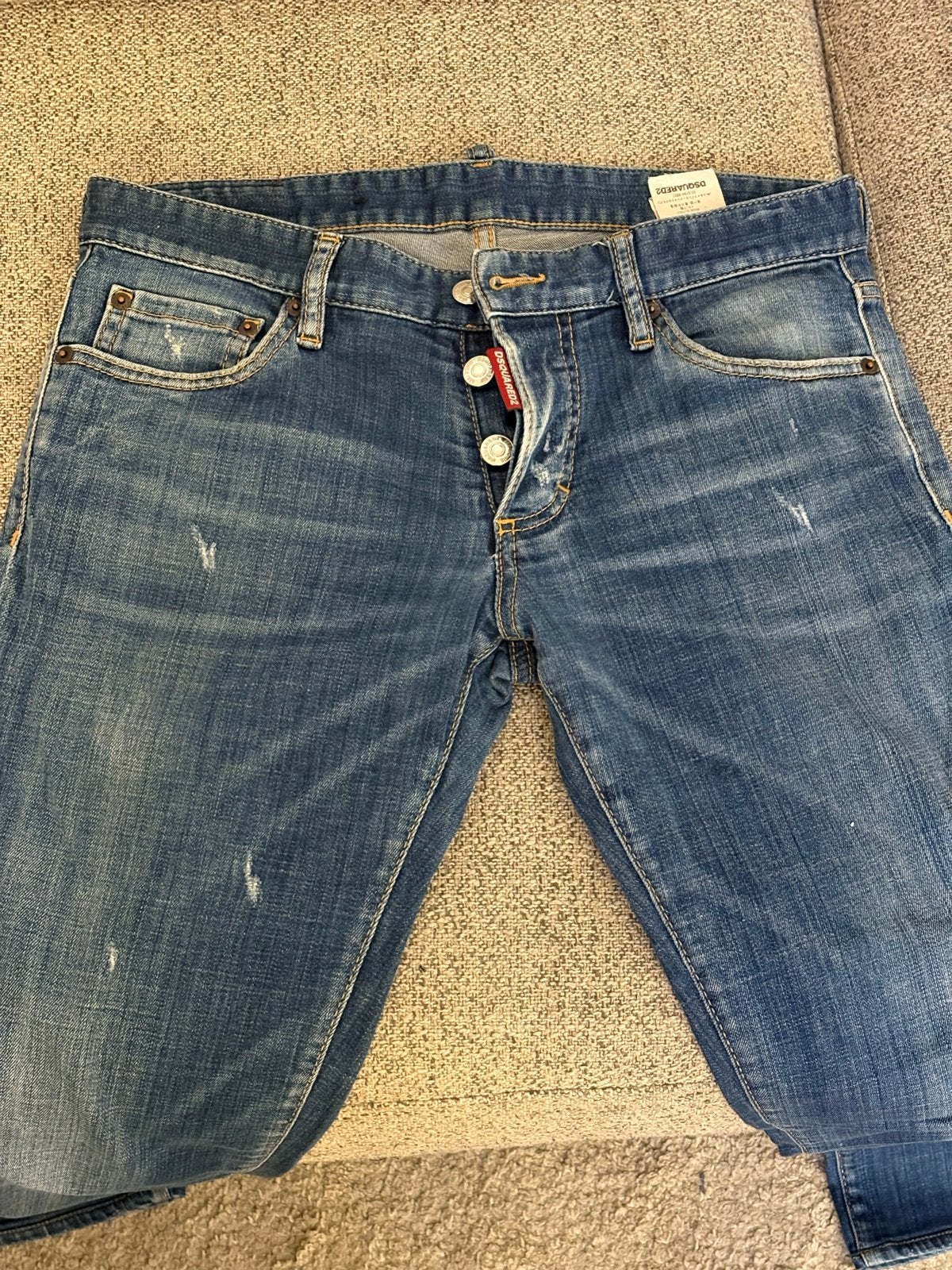 Originele Dsquared2 spijkerbroek - Lengte 94, Ophalen of Verzenden, Gedragen, Blauw, W32 (confectie 46) of kleiner