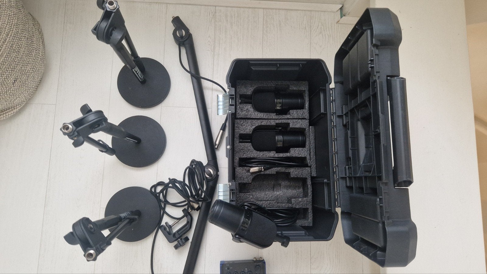 Complete Podcast Set: 3 Microfoons, Zoom AMS44, Arm & Koffer, Ophalen, Gebruikt, Overige typen