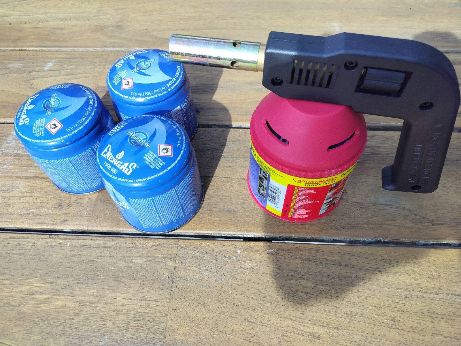 Rothenberger brander met gasflessen, Ophalen of Verzenden, Zo goed als nieuw, Overige typen