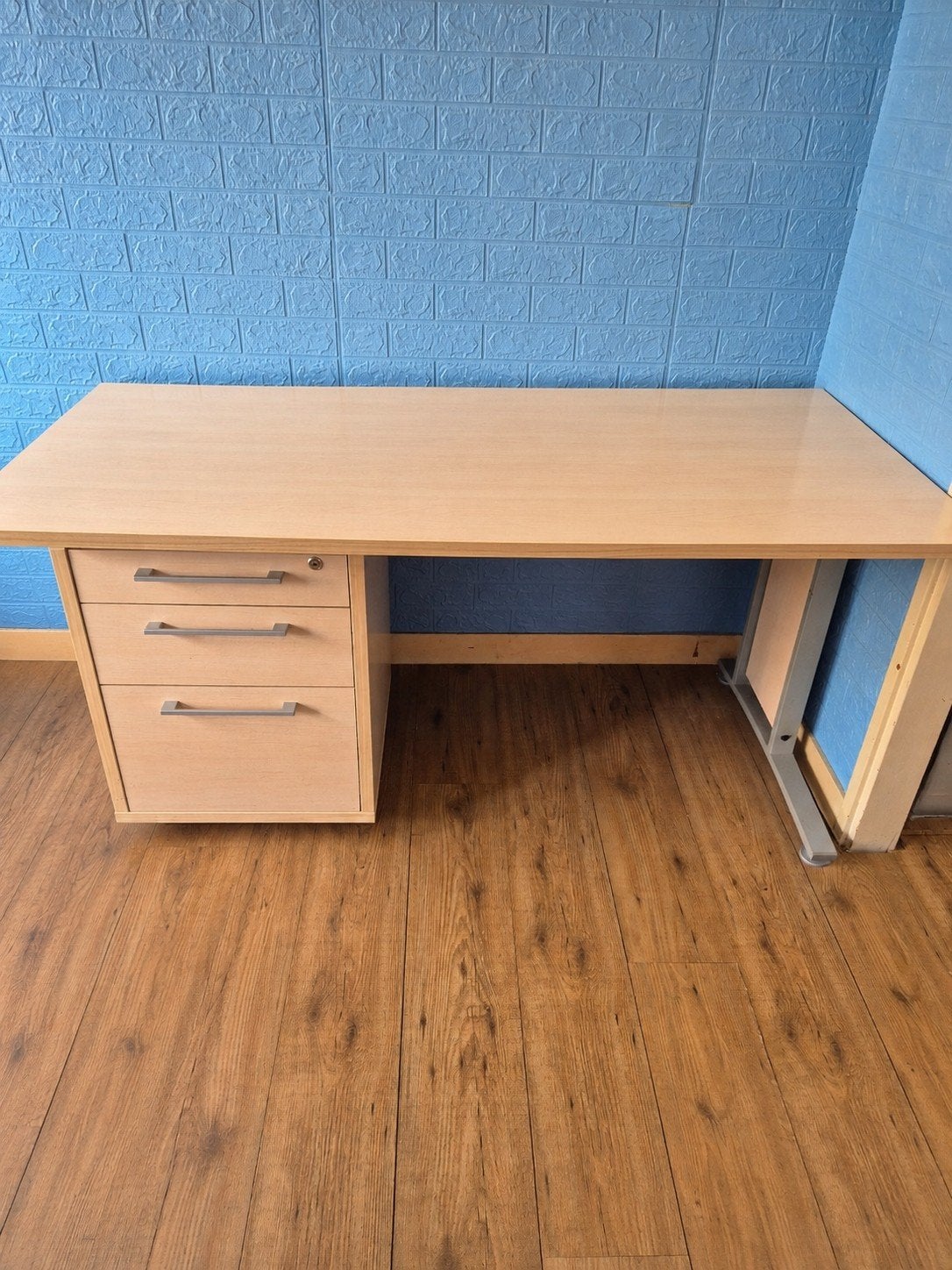 Bureau met los ladenkastje, Huis en Inrichting, Bureaus, Ophalen