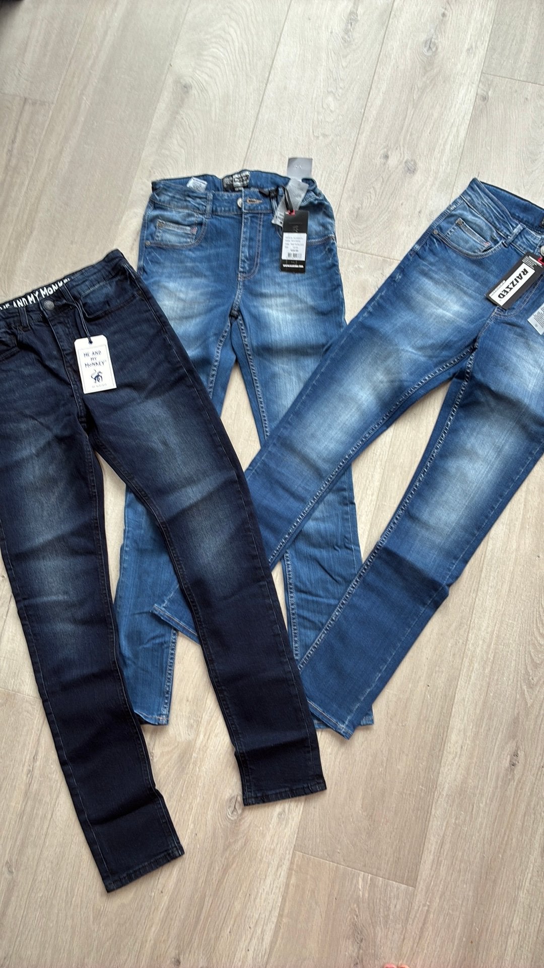 3 x nieuwe skinny jeans mt 158  Raizzed en Me and my Monkey, Ophalen of Verzenden, Nieuw, Jongen, Broek