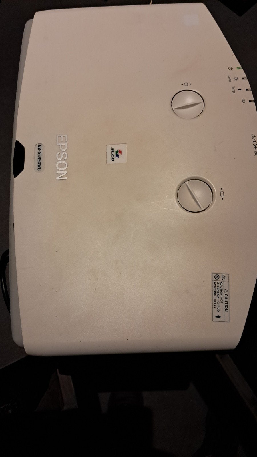 Epson EB-G5450WU projector - defecte lamp, Epson, Ophalen of Verzenden, LCD, Niet werkend