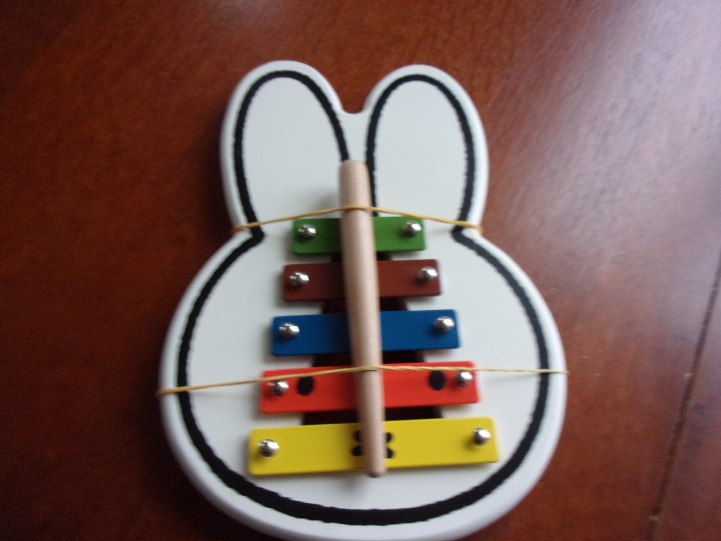 Houten XYLOFOON (Nijntje) met Metalen Klankbord, Ophalen of Verzenden, Zo goed als nieuw, Overige typen