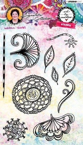 bohemian flowers - art by marlene, Hobby en Vrije tijd, Verzenden, Nieuw, Clearstamp