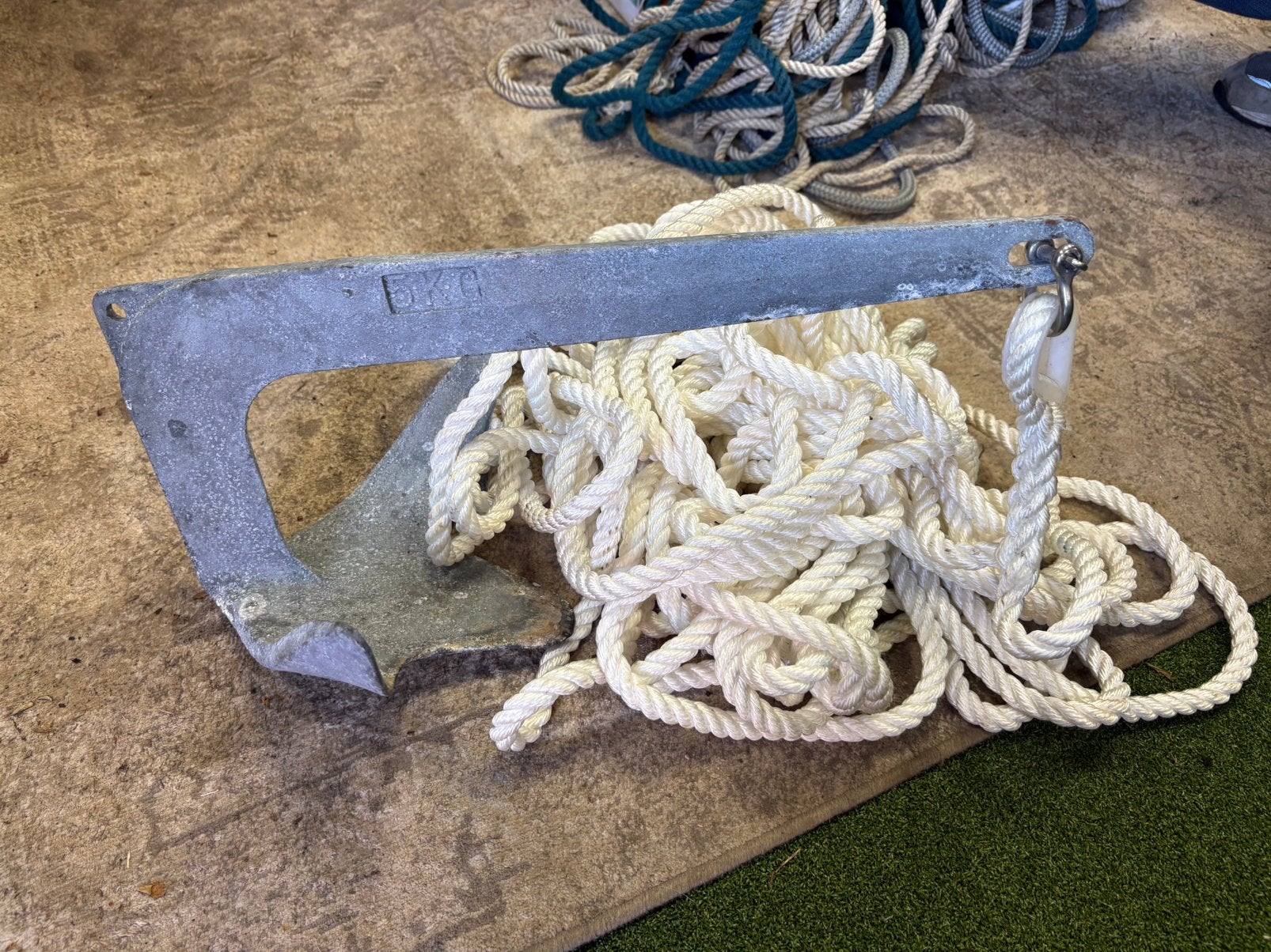 Anker van 5kg, Watersport en Boten, Ophalen of Verzenden, Zo goed als nieuw, Ankeren en Afmeren, Zeilboot of Motorboot
