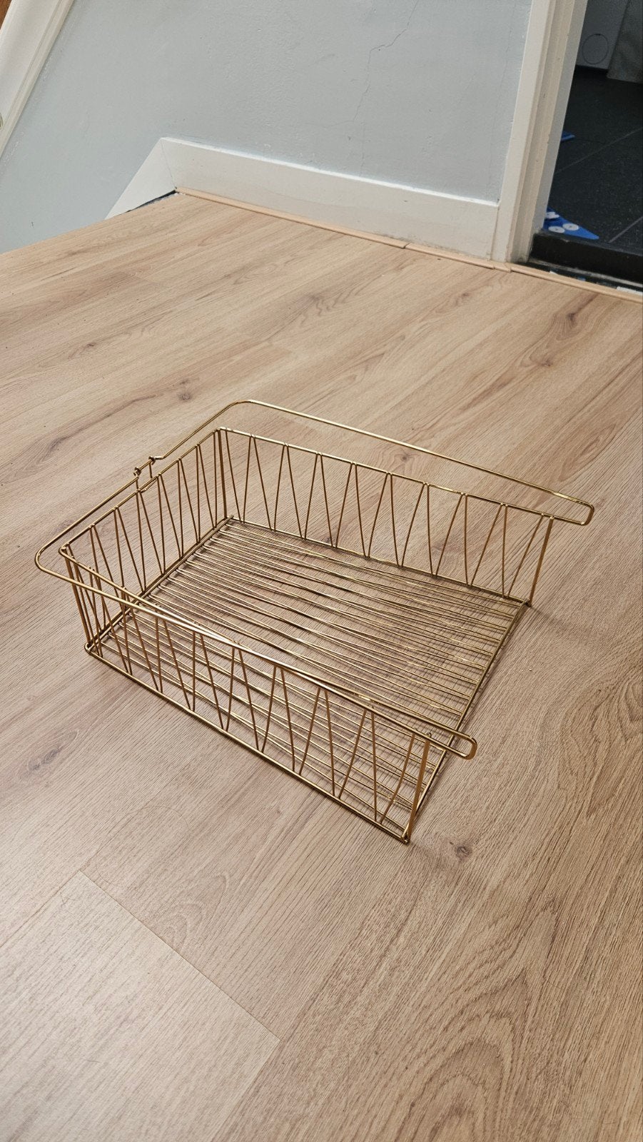 Ikea Kallax metalen mand - Goudkleurig, Ophalen, Zo goed als nieuw, Goud, Metaal