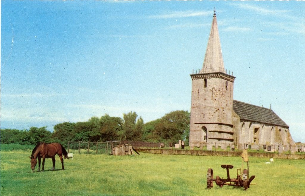 HOORN Ned. Herv. Kerk met Paard kl.f., Verzenden, 1960 tot 1980, Gelopen, Waddeneilanden