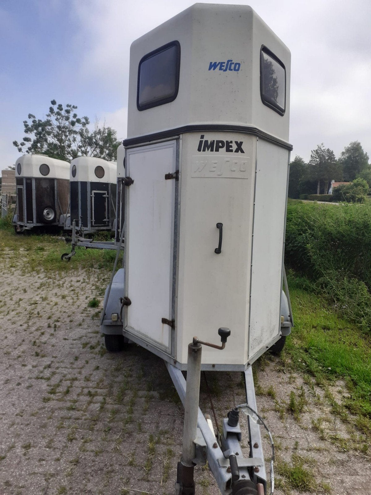 Wesco 1 1/2 Paardstrailer, Ophalen, Gebruikt, Hout, 1½-paards trailer