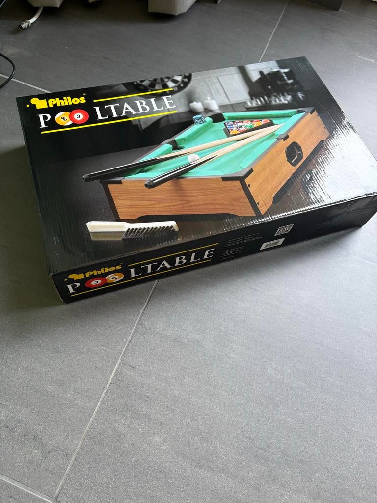 Mini pooltafel - Zo goed als nieuw in originele doos, Sport en Fitness, Biljarten en Poolen, Ophalen of Verzenden, Zo goed als nieuw
