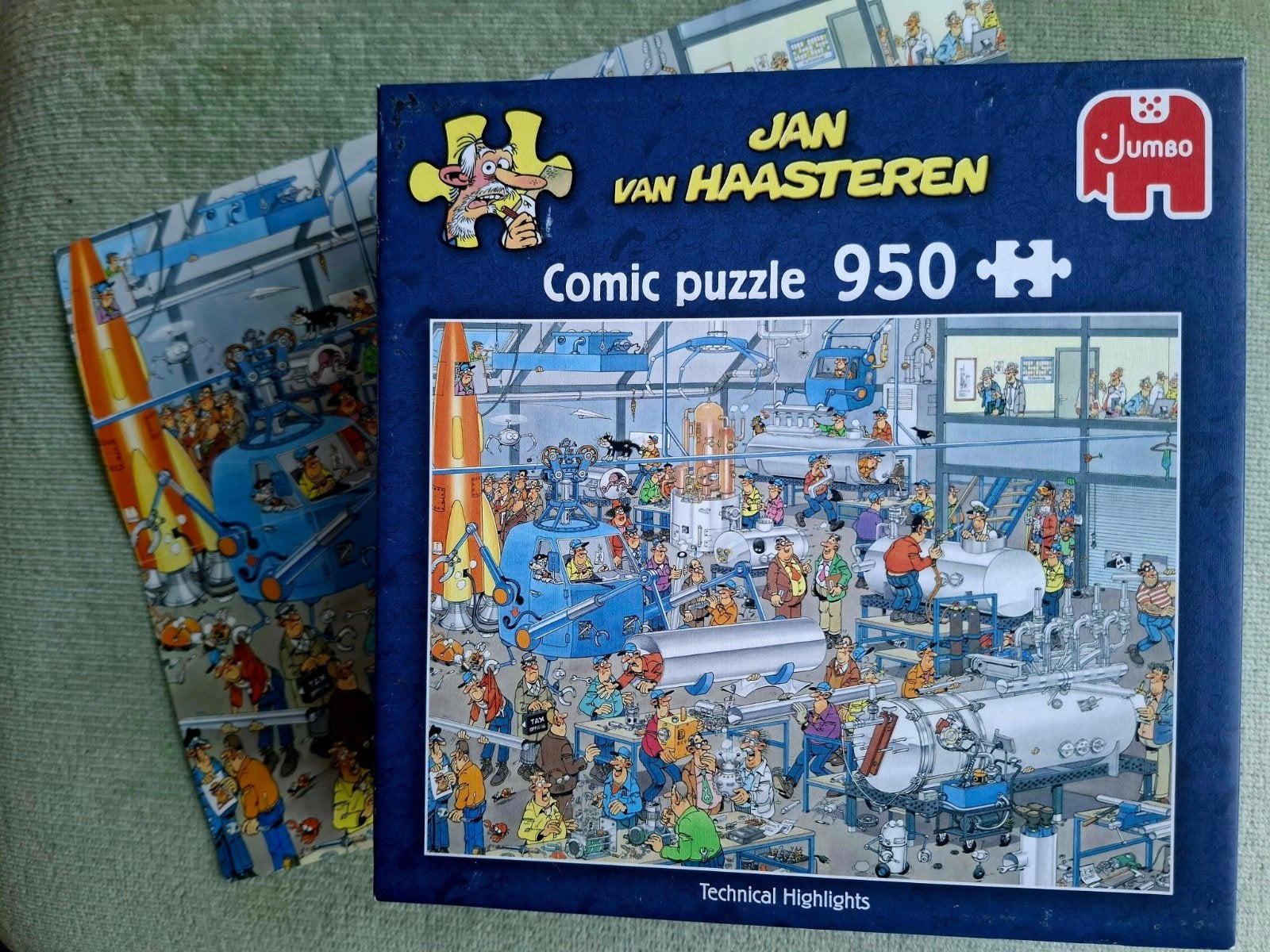 Jan van Haasteren 'Technical Highlights' 950 st + poster, Ophalen of Verzenden, 500 t/m 1500 stukjes, Zo goed als nieuw, Legpuzzel