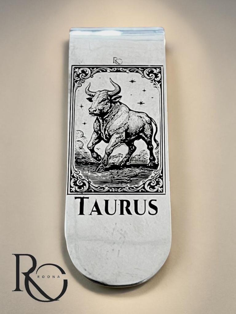 925 zilveren Geldclip Taurus sterrenbeeld Stier – 925 zilver