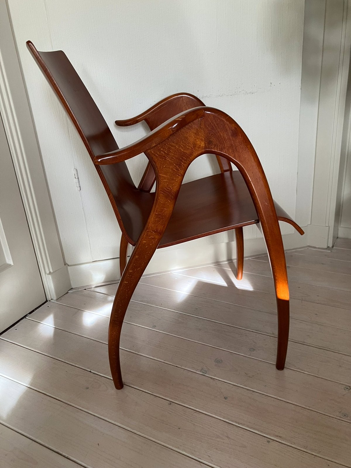Vintage design stoel van Malatesta & Mason. Ontwerp 1950., Ophalen of Verzenden, Zo goed als nieuw, 75 tot 100 cm, 50 tot 75 cm