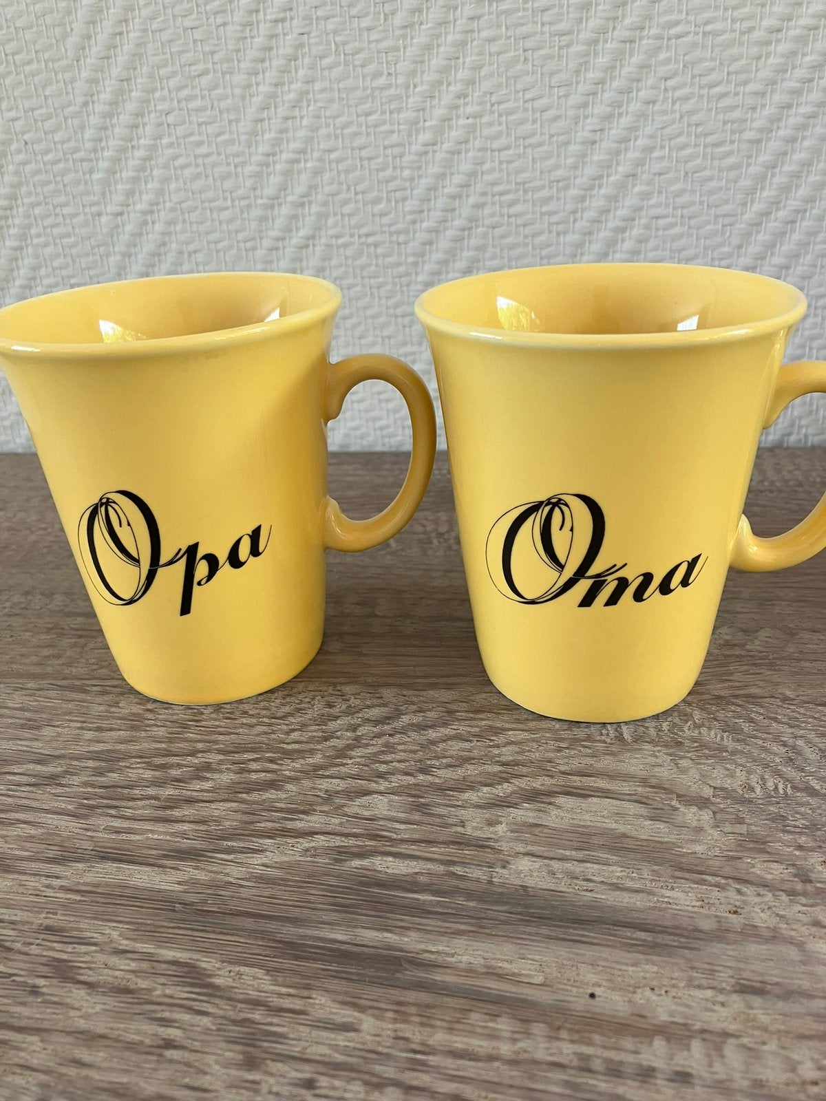 Twee mokken opa en oma, Nieuw, Ophalen of Verzenden, Overige stijlen, Kop(pen) en/of Schotel(s)