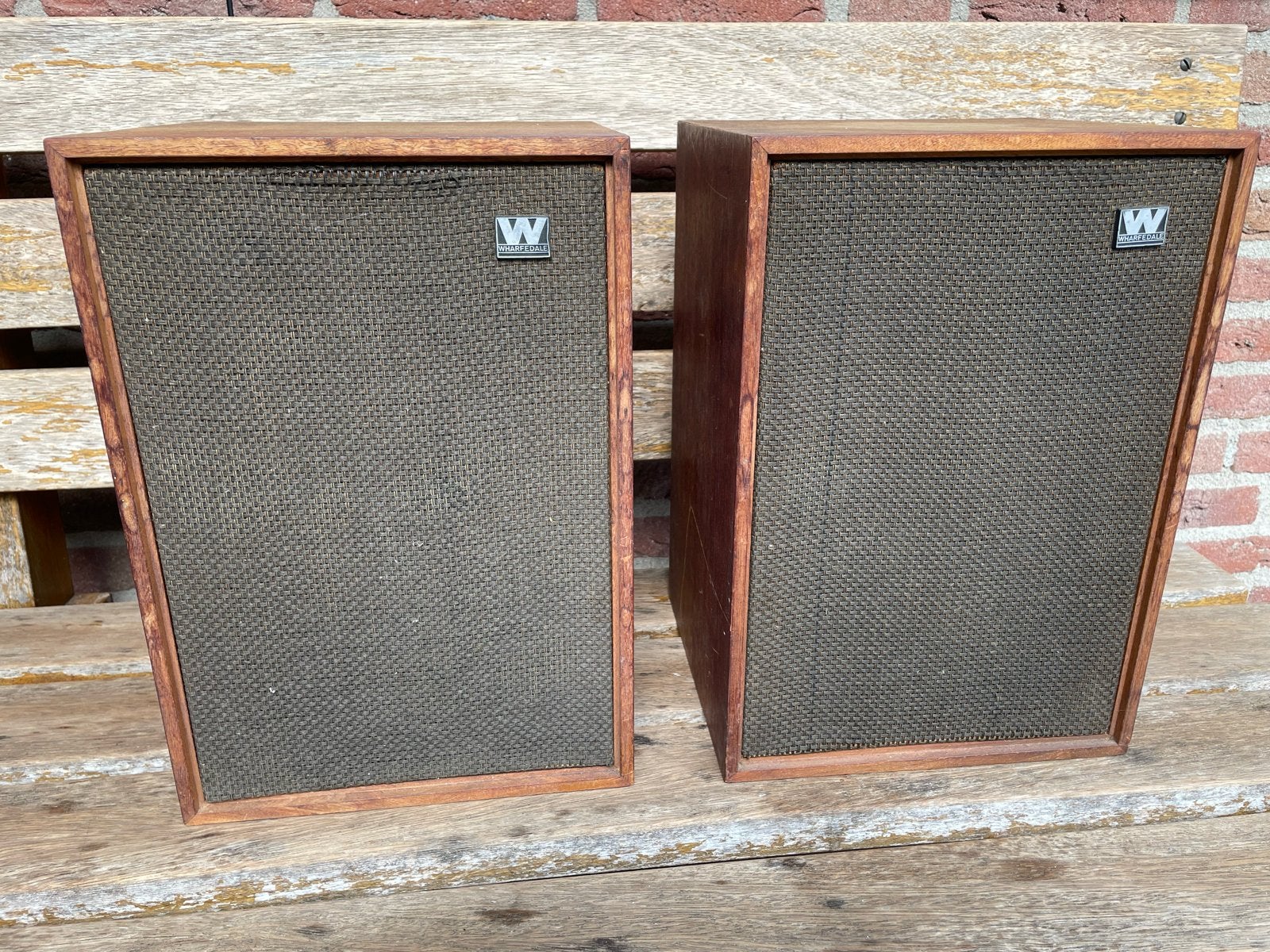 Vintage Wharfedale Denton 2 Boekenplank Luidsprekers, Gebruikt, Wharfedale, Ophalen of Verzenden, Minder dan 60 watt