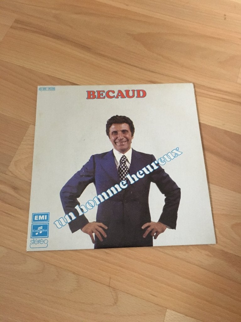 Single Becaud  Un homme heurreux, Ophalen of Verzenden, Gebruikt, Pop