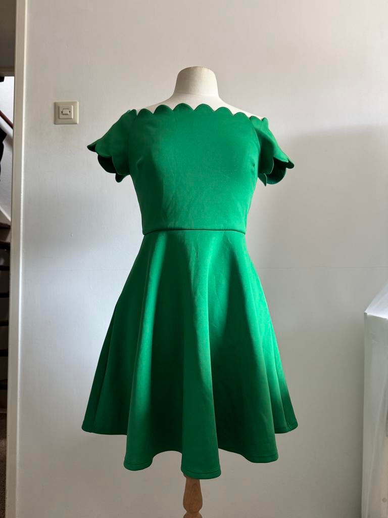 Ted Baker off shoulder jurk maat 38 met geschulpte halslijn, Maat 38/40 (M), Nieuw, Ophalen of Verzenden, Boven de knie
