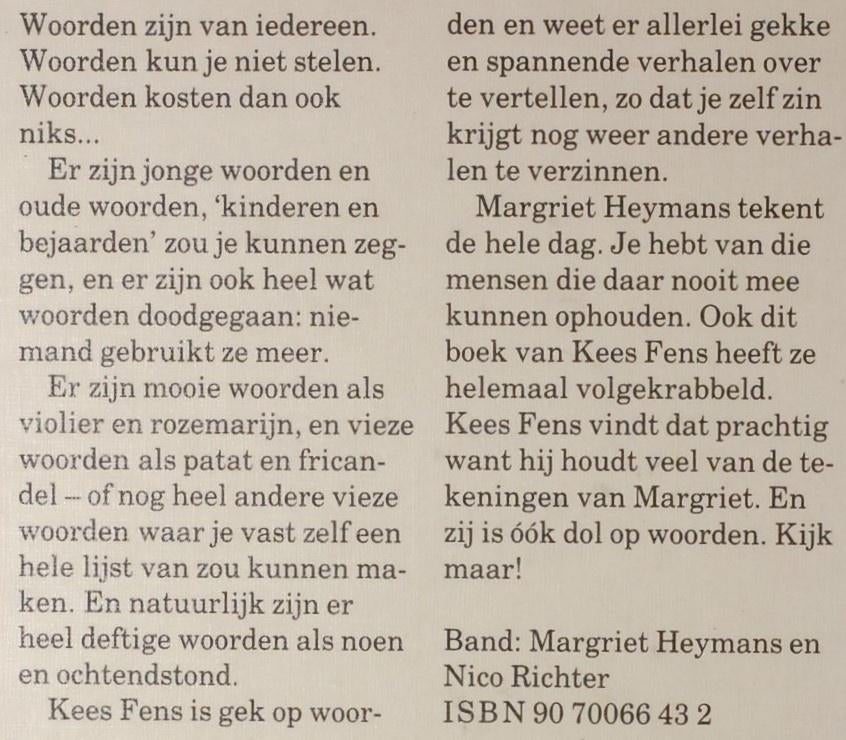 Mijnheer Van Dale en juffrouw Scholten (1983), Boeken, Boekenweekgeschenken, Verzenden, Gelezen