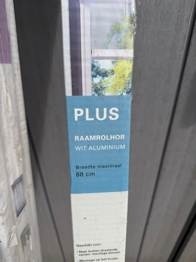 Bruynzeel Plus Raamrolhor Wit Aluminium - Nieuw in doos, Ophalen, Nieuw