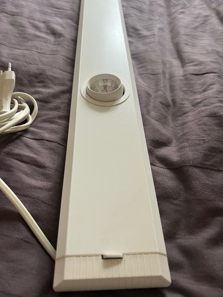 Lichtbak, Osram Halostar combi, armatuur  3 spotjes, 1.20 m, Ophalen, Gebruikt, Osram, Met schakelaar