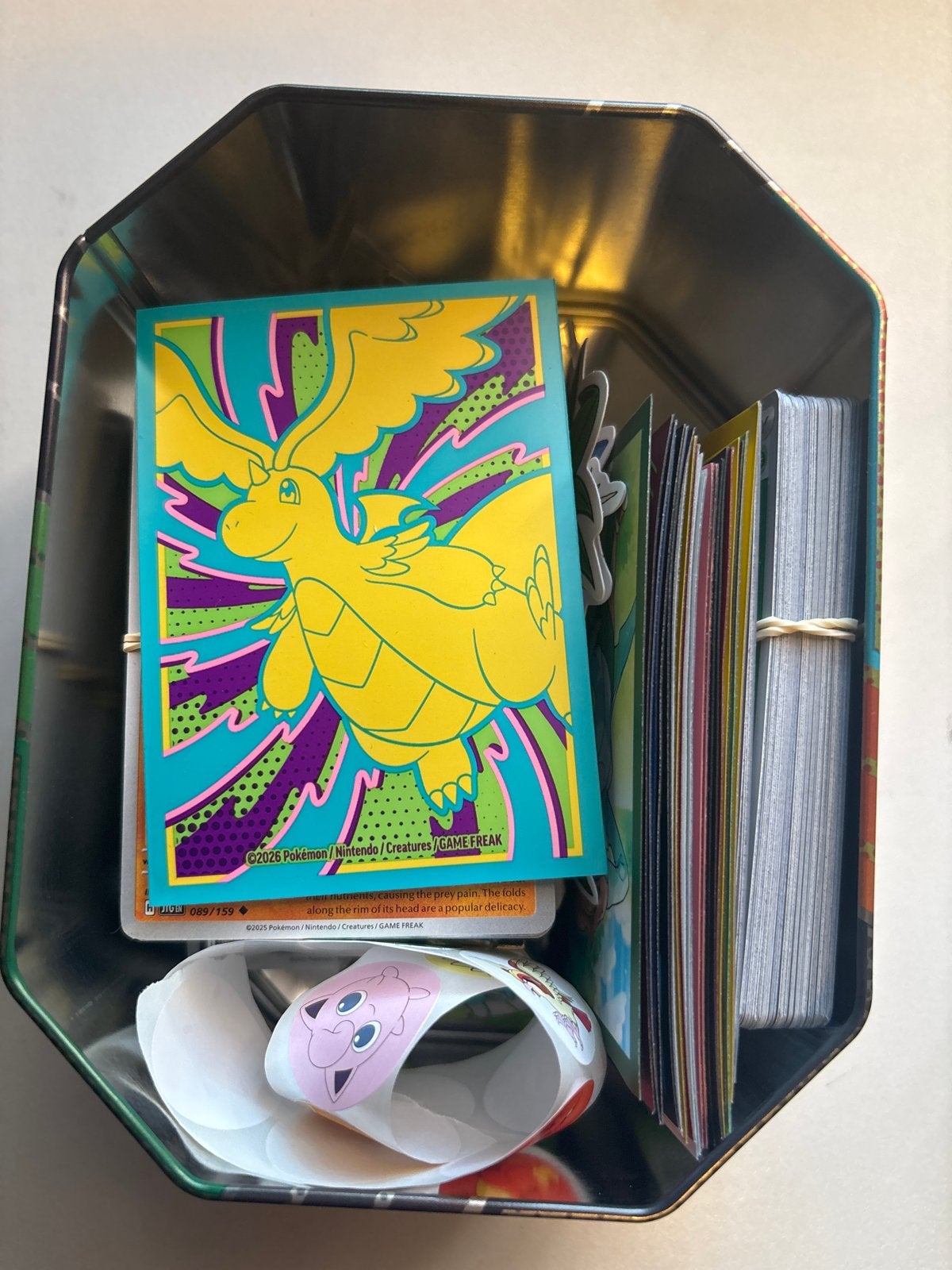 Pokémon TCG Kaarten verassing Tin, Ophalen of Verzenden, Zo goed als nieuw, Meerdere kaarten